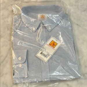 NWT A+ Boy’s Size 20 Oxford Blue Shirt